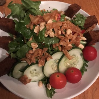 Upland Brewing Co. Bloomington Brewpub - Tofu salad. Picture doesn't do it justice, but it was good. - Brewpubs Near Me - Bloomington, Indiana