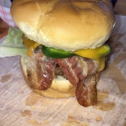 Jalapeno Cheddar Monkburger Jalapeno Cheddar Monkburger