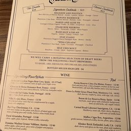 Menu - Drinks