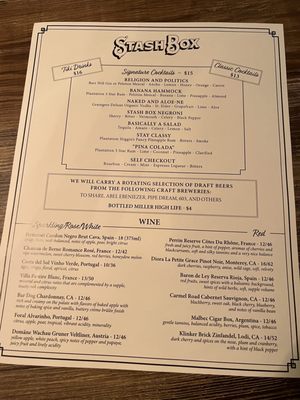 Menu photo 3 Stash Box Manchester, NH