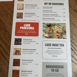 Brownies en Downies - Brownie and sweets menu.