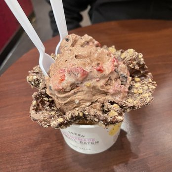 Marble Slab Creamery - a spoon sticking out of it - Ice Cream & Frozen Yogurt Near Me - Houston, Texas Marble Slab Creamery - a spoon sticking out of it - Ice Cream & Frozen Yogurt Near Me - Houston, Texas