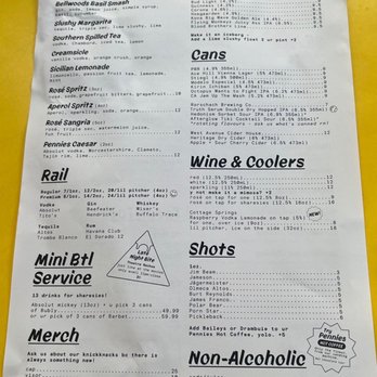 Pennies - Drink Menu - Bars Near Me - Toronto, Ontario Pennies - Drink Menu - Bars Near Me - Toronto, Ontario