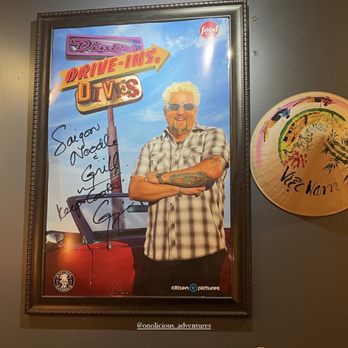 Saigon Noodle & Grill - Guy fieri poster - Vietnamese Near Me - Orlando, Florida Saigon Noodle & Grill - Guy fieri poster - Vietnamese Near Me - Orlando, Florida