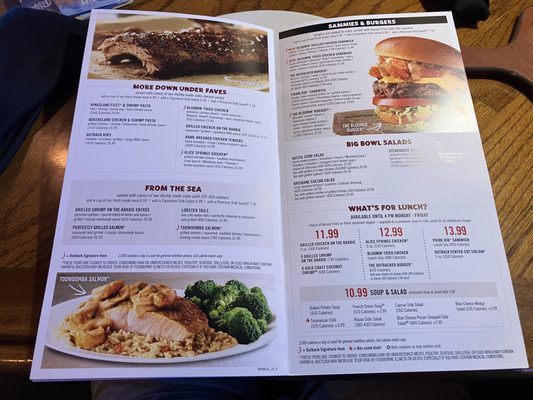 Menu photo 3 Outback Steakhouse Foothill Ranch, CA