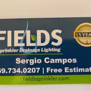 Fields Sprinkler Drainage Lighting - Irrigation Near Me