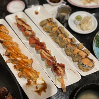 Nari Sushi & Steak - Hungry Man Deep Fried Rolls, Dumbo roll, and Captain Hook's Baked Rolls - Sushi Bars Near Me - Tacoma, Washington Nari Sushi & Steak - Hungry Man Deep Fried Rolls, Dumbo roll, and Captain Hook's Baked Rolls - Sushi Bars Near Me - Tacoma, Washington