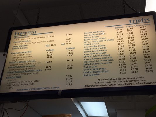 Menu photo 1 George's Cafe Terre Haute, IN