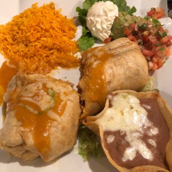 Sol y Luna - Chimichanga w/ rice and beans - Mexican Near Me - Bakersfield, California Sol y Luna - Chimichanga w/ rice and beans - Mexican Near Me - Bakersfield, California