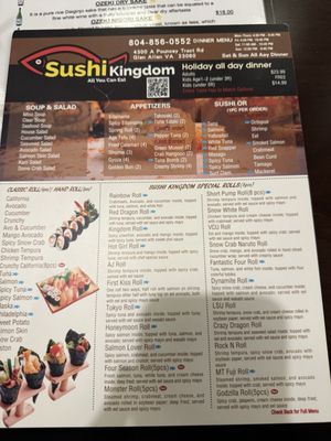 Menu photo 7 Sushi Kingdom Glen Allen, VA Menu photo 7 Sushi Kingdom Glen Allen, VA