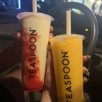 Teaspoon - Strawberry Colada and Mango Funtime - Bubble Tea Near Me - San Jose, California Teaspoon - Strawberry Colada and Mango Funtime - Bubble Tea Near Me - San Jose, California