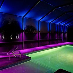Lanai Lights - Up down lighting  Pool cage lighting