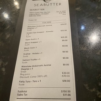 Seabutter - Laguna Beach - Not too bad - Japanese Near Me - Laguna Beach, California Seabutter - Laguna Beach - Not too bad - Japanese Near Me - Laguna Beach, California