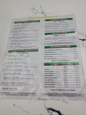 Menu photo 1 Derita Italian Deli St. Augustine, FL