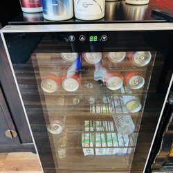 Off The Top Barbershop - There are more "manly" drinks for the men-folk as well...