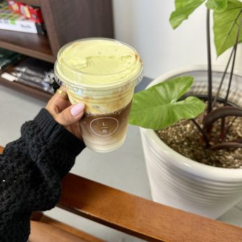 Long Black Coffee - Pistachio cream latte - Coffee & Tea Near Me - Costa Mesa, California