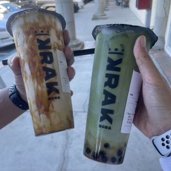BobaHi - King Brulee (Large) Matcha Milk Tea (Large) - Coffee & Tea Near Me - Torrance, California