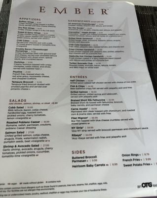 Menu photo 1 Ember Houston, TX