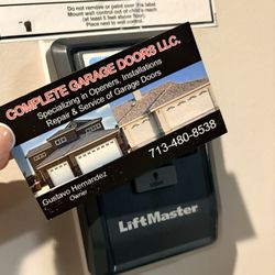 Complete Garage Doors - Business Card, Garage Owner