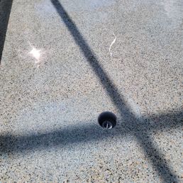 All Phase Pool Remodeling - This is how they tried to leave refinish after installing the lights wrong on a brand new pool build - Pool & Hot Tub Service Near Me - Sanford, Florida