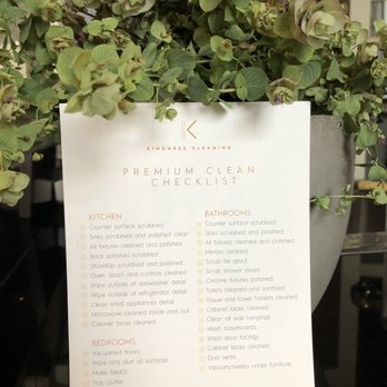 Kindness Cleaning - Checklist. - Home Cleaning Near Me