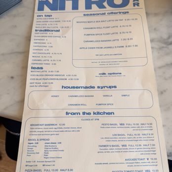 The Nitro Bar - Menu - Coffee & Tea Near Me - Newport, Rhode Island The Nitro Bar - Menu - Coffee & Tea Near Me - Newport, Rhode Island