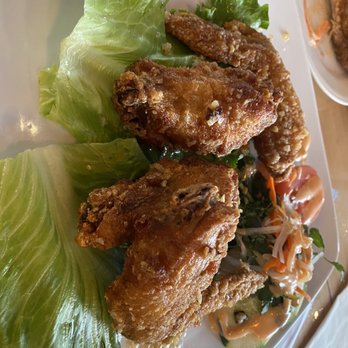 Imperial Pho - Garlic butter wings (we already pulled a couple out) - Vietnamese Near Me - Katy, Texas