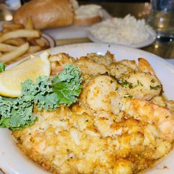 Maine Fish Market Restaurant - Broiled shrimp and scallops with crab