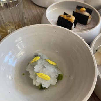 Domodomo Ko - This little cucumber/radish salad was the star of the sushi and hand roll course! - Japanese Near Me - Dallas, Texas