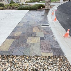 The Grout Guys - After picture of Slate job.