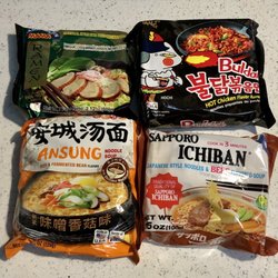 House of Produce - I made my own ramen sampler lol bought 4 different ramens today