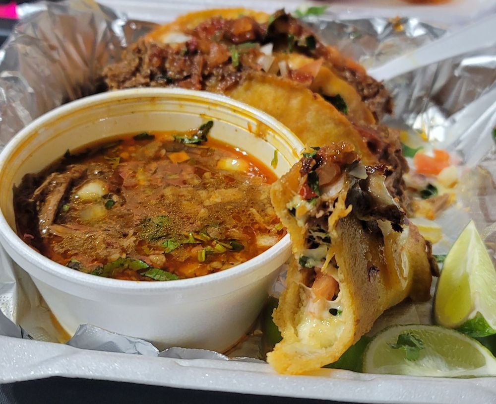 Food from Arena’s Tacos