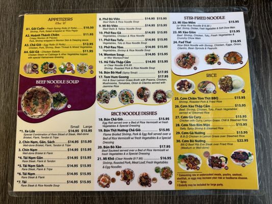 Menu photo 3 Pho 777 Reno, NV