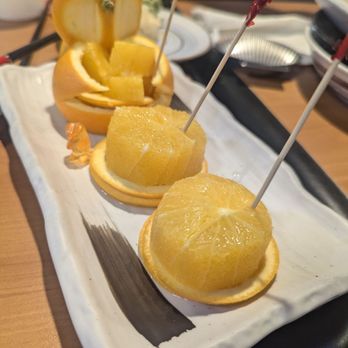 Sushibucks - Complimentary orange - Japanese Near Me - Albuquerque, New Mexico