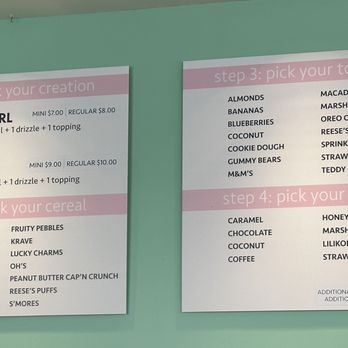Milky Cereal Bar - Menu - Ice Cream & Frozen Yogurt Near Me - Kapolei, Hawaii Milky Cereal Bar - Menu - Ice Cream & Frozen Yogurt Near Me - Kapolei, Hawaii