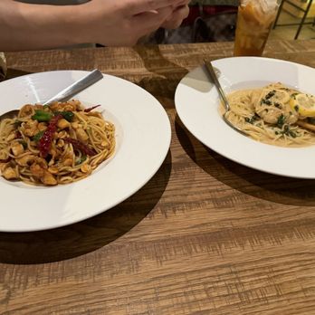California Pizza Kitchen - Kung Pao Spaghetti and Chicken Piccata - Pizza Near Me - Las Vegas, Nevada California Pizza Kitchen - Kung Pao Spaghetti and Chicken Piccata - Pizza Near Me - Las Vegas, Nevada