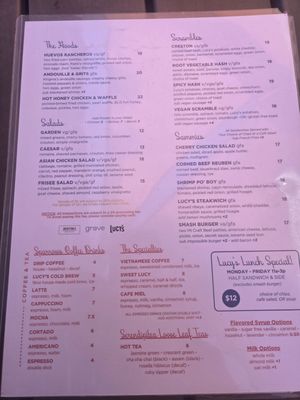 Menu photo 1 Lucy's Grand Rapids, MI