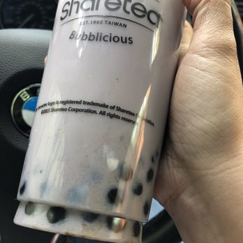 Sharetea - Color is nothing like the picture on their menu, not even close to other Taro teas, and it ha white stuff floating that will not dissolve - Coffee & Tea Near Me - Concord, California