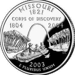 State of Missouri - The Missouri Quarter. 07/11/23