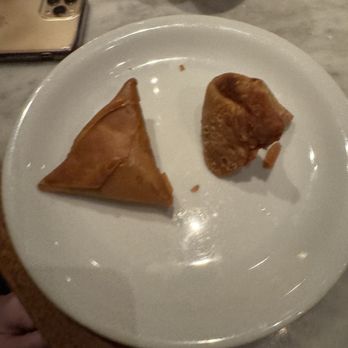 Dishoom - Lamb and vegetable samosa - Indian Near Me - London, XGL Dishoom - Lamb and vegetable samosa - Indian Near Me - London, XGL