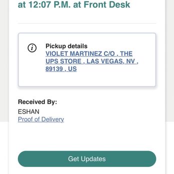 The UPS Store - Proof ESHAN received my package - Shipping Centers Near Me - Las Vegas, Nevada The UPS Store - Proof ESHAN received my package - Shipping Centers Near Me - Las Vegas, Nevada