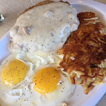 Vic's All Star Kitchen - Country fried steak with hash browns and sunny side up eggs! - American Near Me - Pleasanton, California Vic's All Star Kitchen - Country fried steak with hash browns and sunny side up eggs! - American Near Me - Pleasanton, California