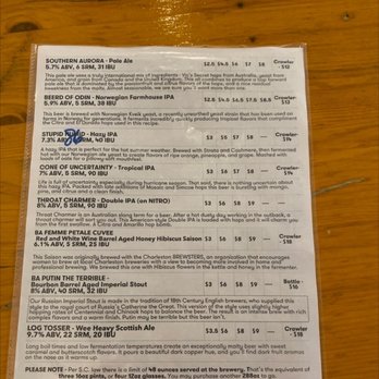 Two Blokes Brewing - Part of the Beer Menu - Breweries Near Me - Mount Pleasant, South Carolina