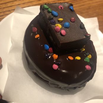 The Broadway - Cosmic brownie donut (no booze, $5, March 2019) - Pizza Near Me - Boston, Massachusetts