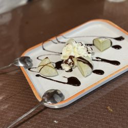 Ho-Ho-Kus Sushi Cafe - Green tea ice cream mochi dessert