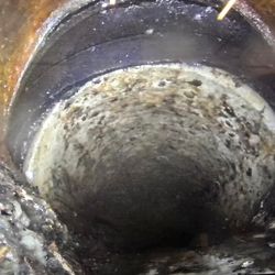 907 Heating & Plumbing - Sewer coming apart outside of the house.  They got this fixed and put in two clean outs after we closed on the house.
