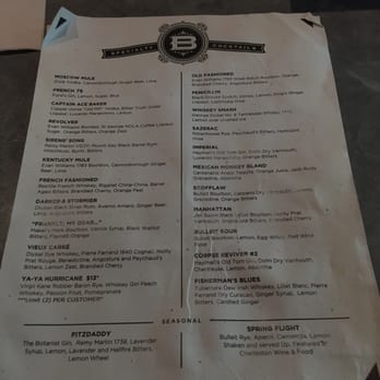 Bourbon - Drink menu - Cajun/Creole Near Me - Columbia, South Carolina