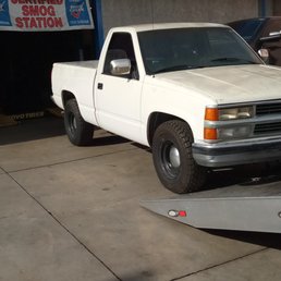 My truck getting dropped off by AAA . My truck getting dropped off by AAA .