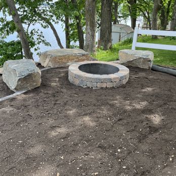 JK Landscape Construction - Fire pit in backyard - Landscaping Near Me - Clearwater, Minnesota JK Landscape Construction - Fire pit in backyard - Landscaping Near Me - Clearwater, Minnesota