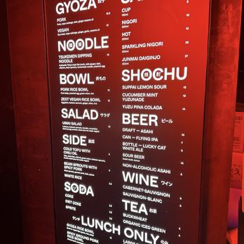 Gyoza Bar - Menu - Izakaya Near Me - Echo Park, California
